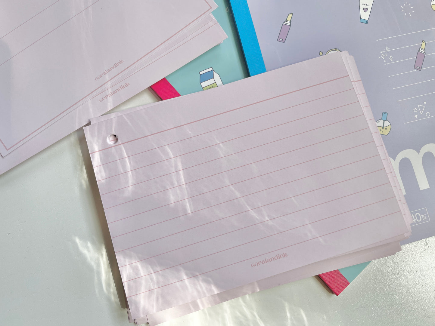 Pink Aesthetic Revision Index Cards