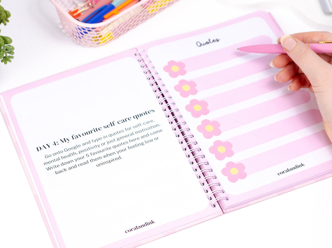 30 Day Self-Care Workbook Planner