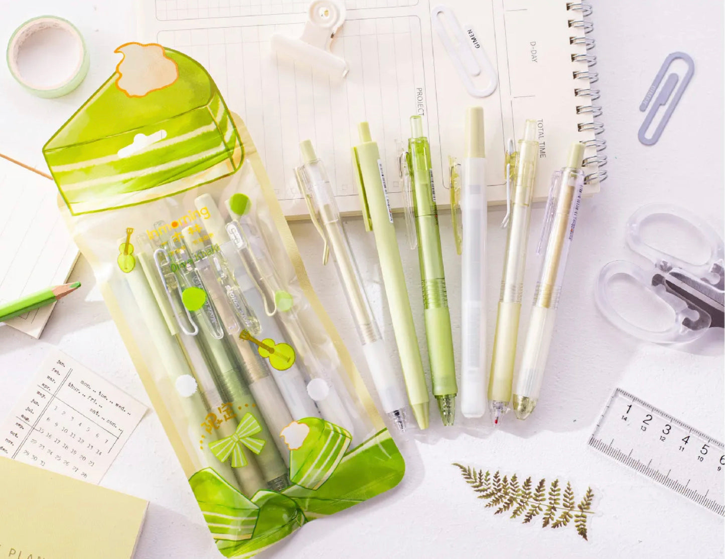 Set of 6 Journaling Pens coralandink