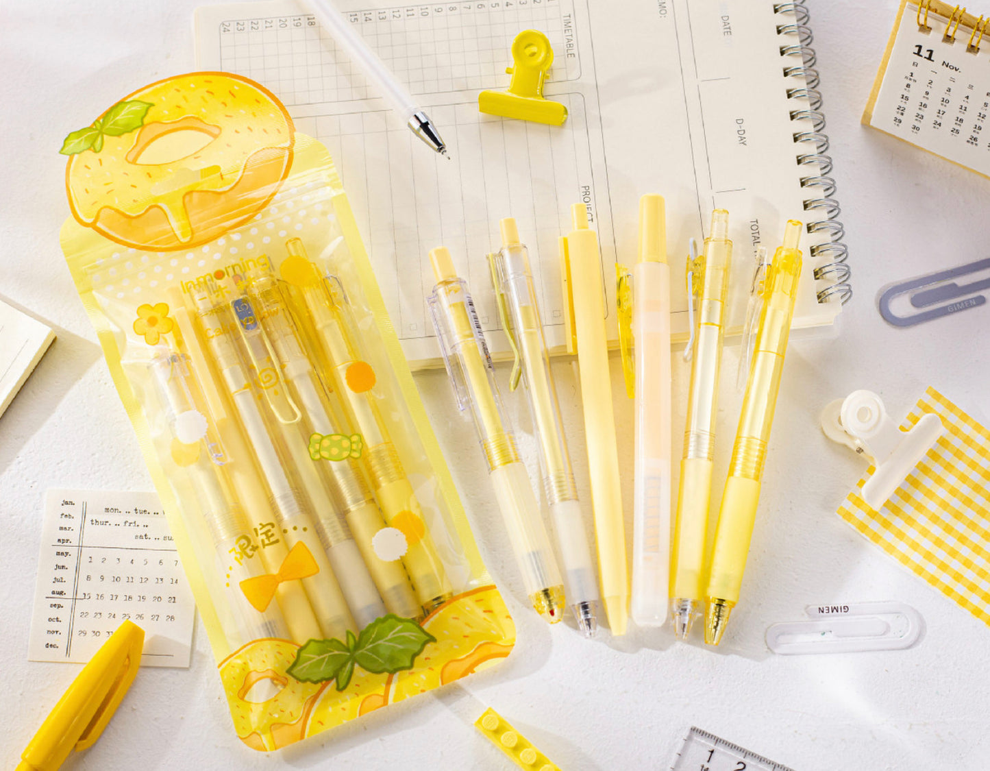 Set of 6 Journaling Pens coralandink