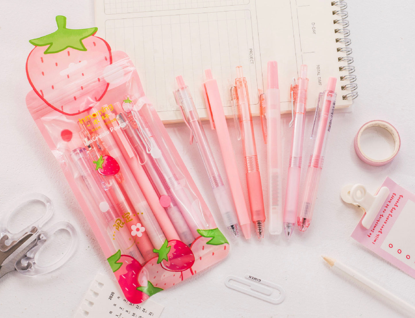 Set of 6 Journaling Pens coralandink