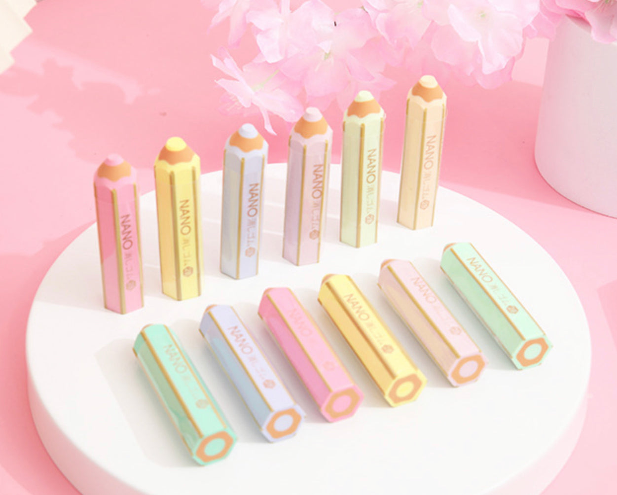 Mini Pencil Erasers