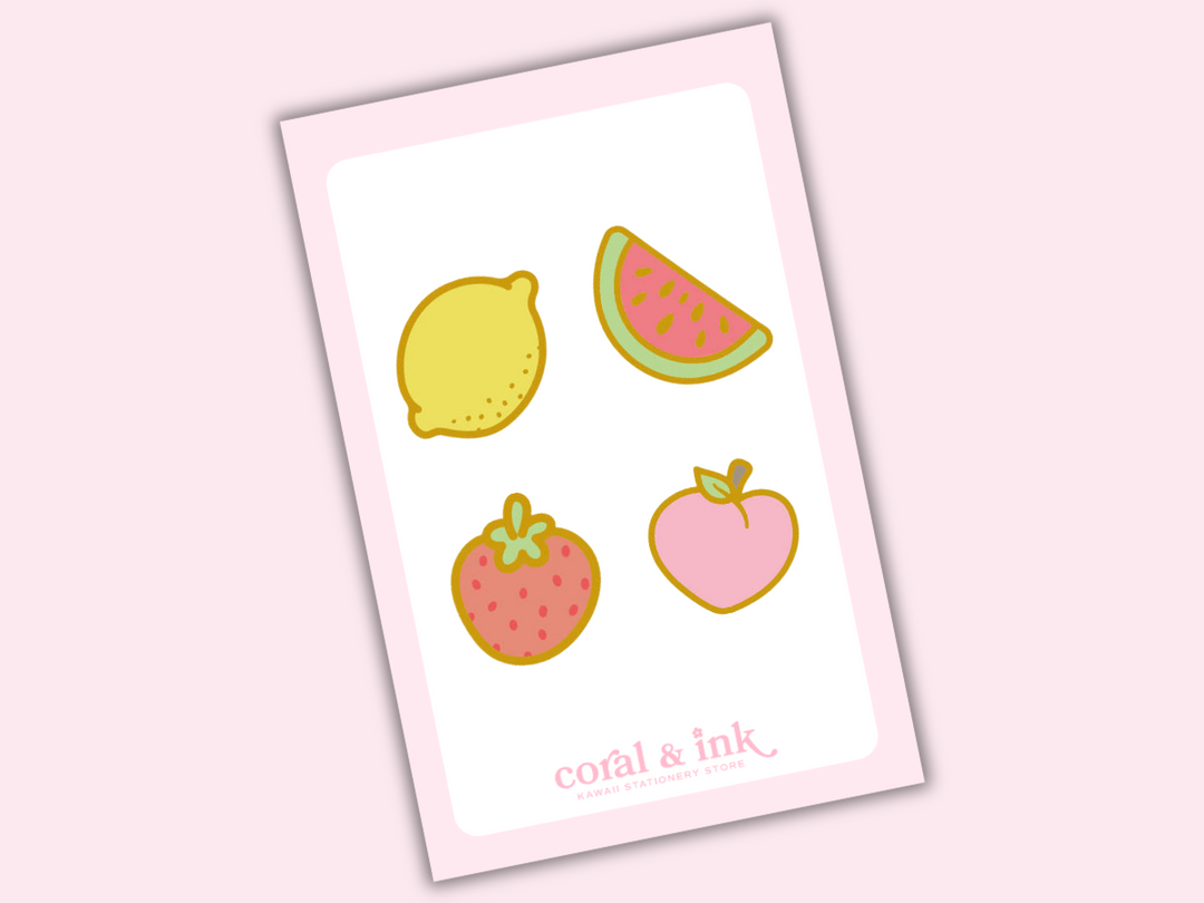 Mini Fruit Enamel Pins