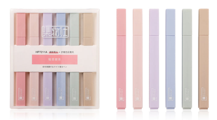 Coral & Ink’s muted pastel highlighter pens