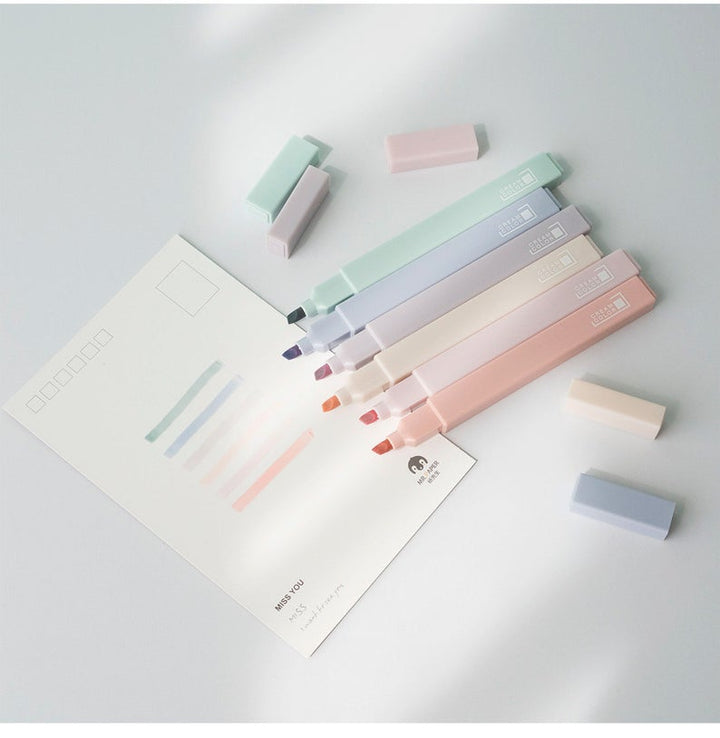 Coral & Ink’s muted pastel highlighter pens