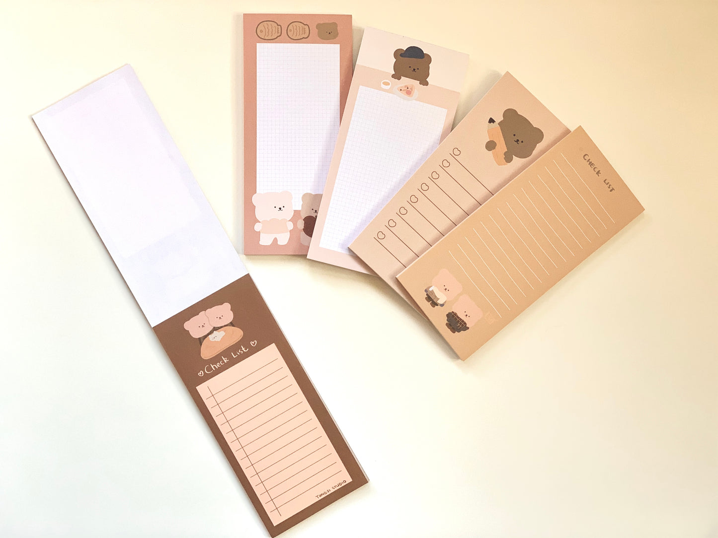 Kawaii Bear Memo Pads
