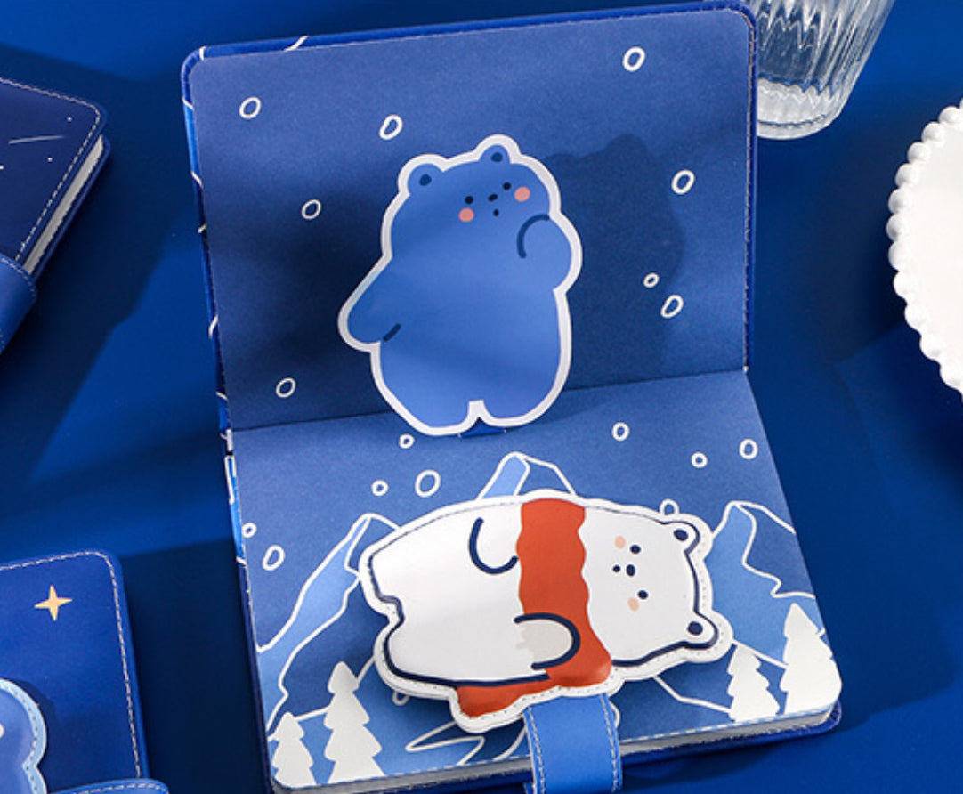 Kawaii Winter Animal Notebooks