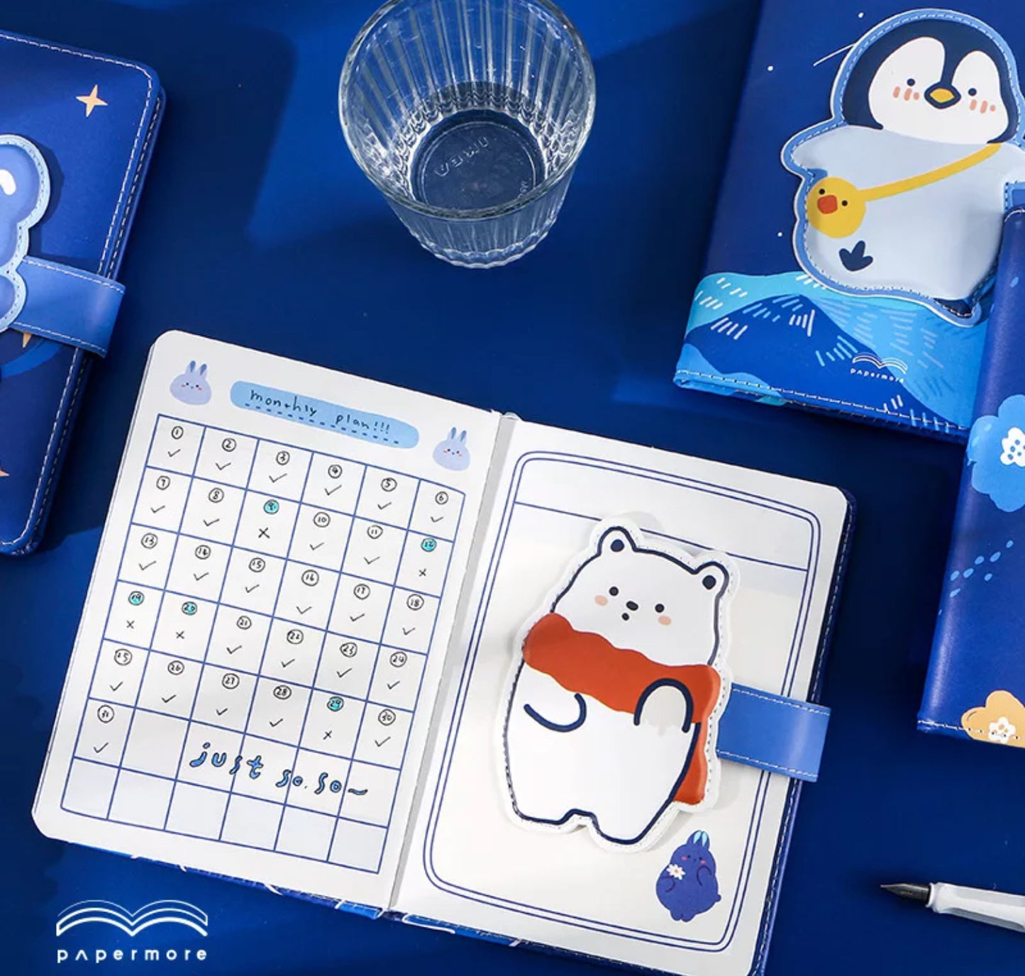 Kawaii Winter Animal Notebooks
