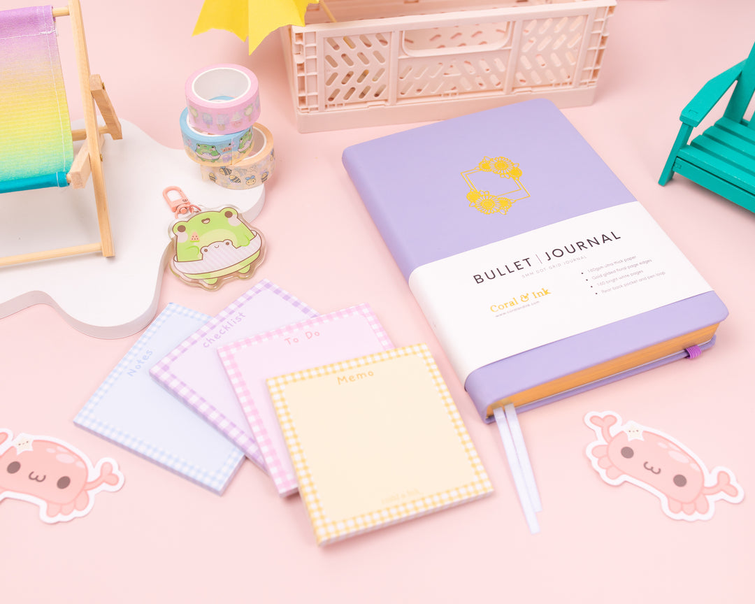Pastel Gingham Aesthetic Memo Pads