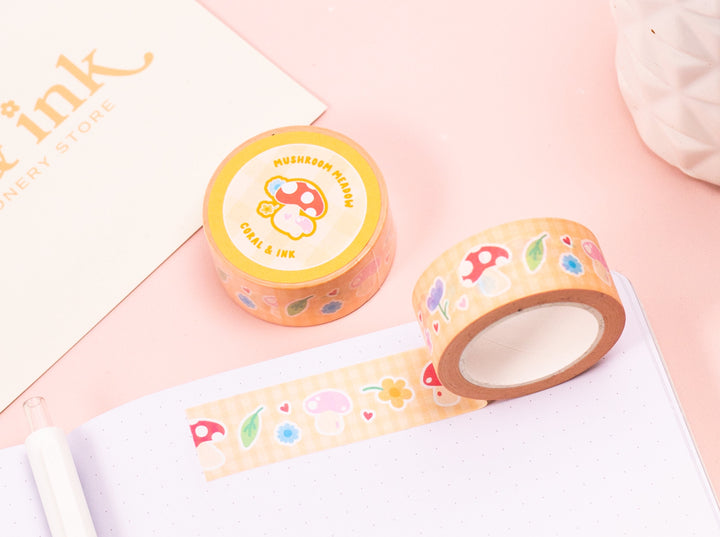 Mushroom Meadow Washi Tape