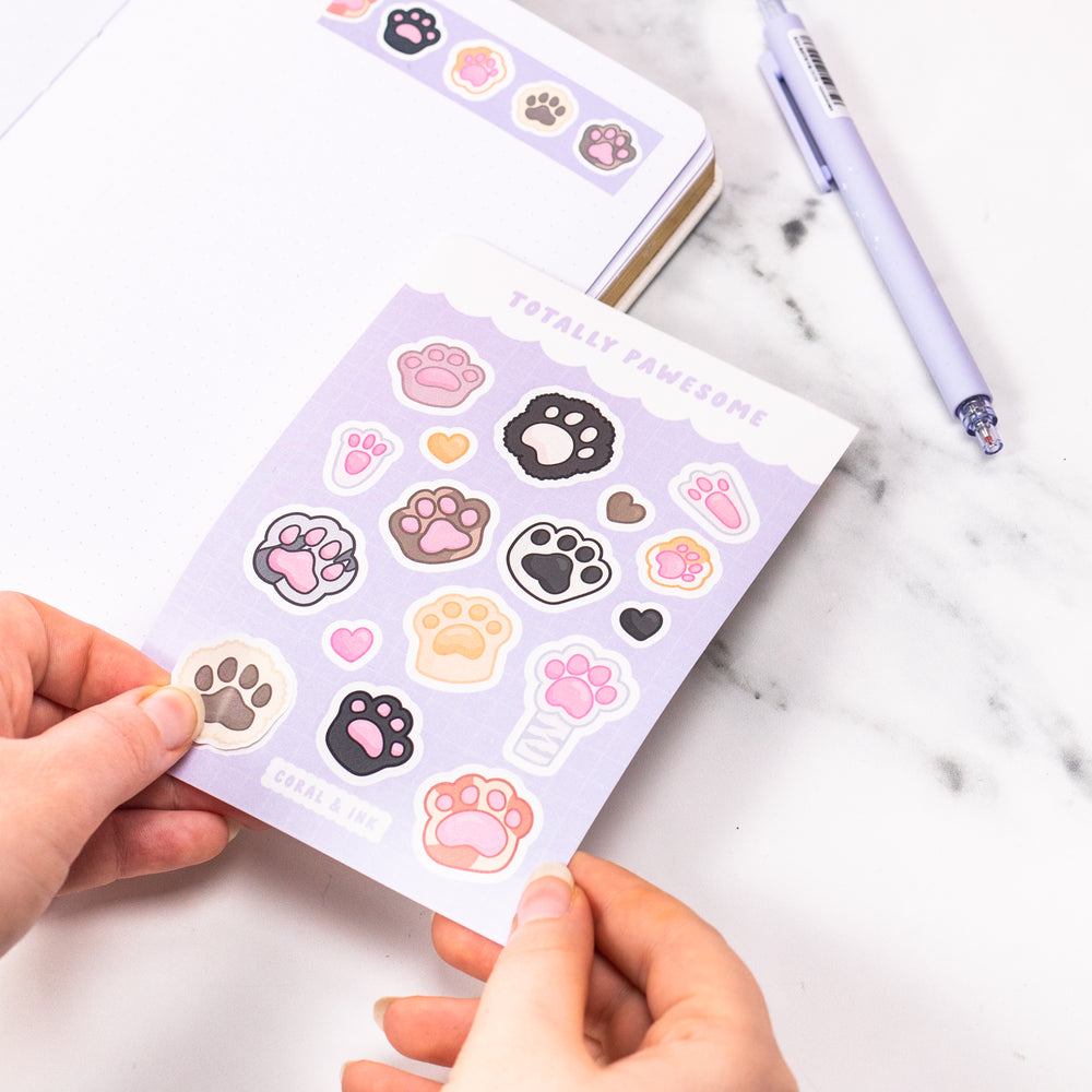 Totally Pawesome Sticker Sheet