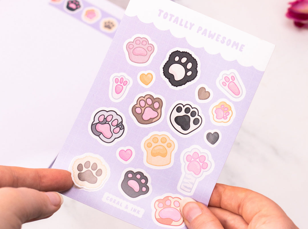 Totally Pawesome Sticker Sheet