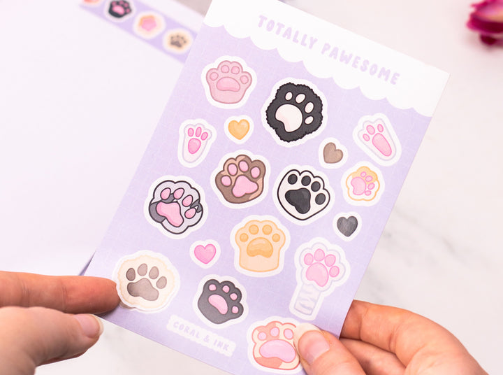 Totally Pawesome Sticker Sheet