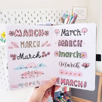 March Bullet Journal Theme Ideas | Spring Bujo Inspo – Coral & Ink