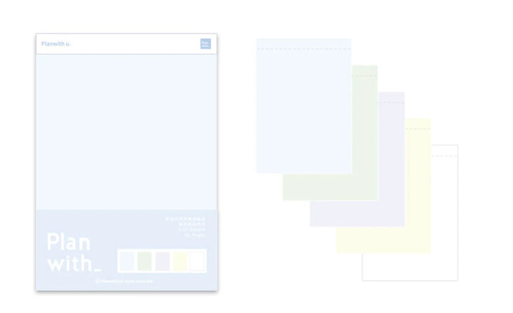 B5 Perforated Coloured Paper Notepad