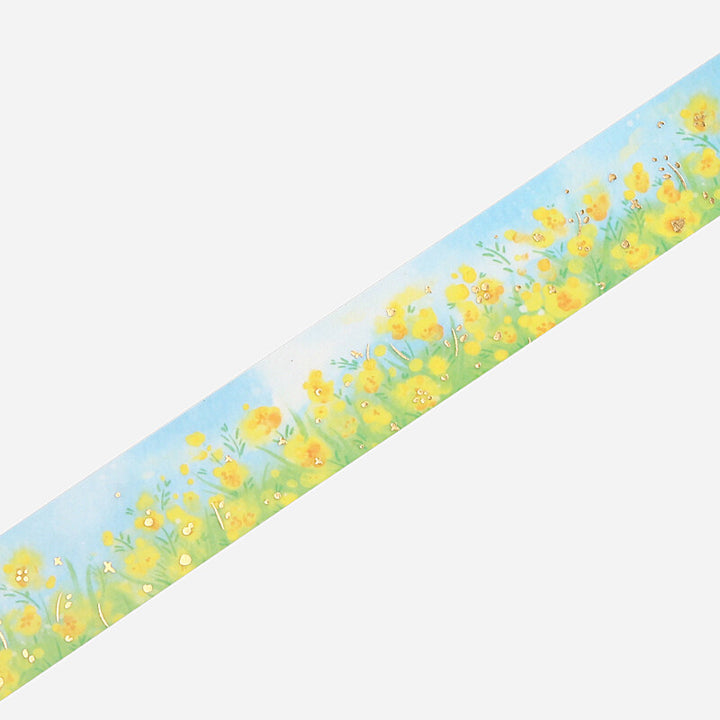 Yellow Flower Field Washi Tape