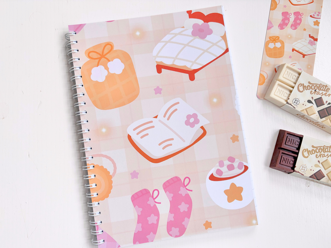 Cozy Sleepover A5 Lined Notebook