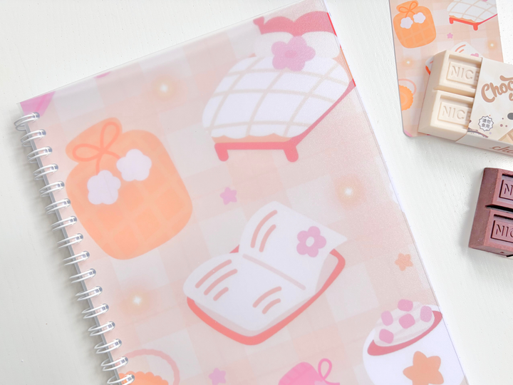 Cozy Sleepover A5 Lined Notebook