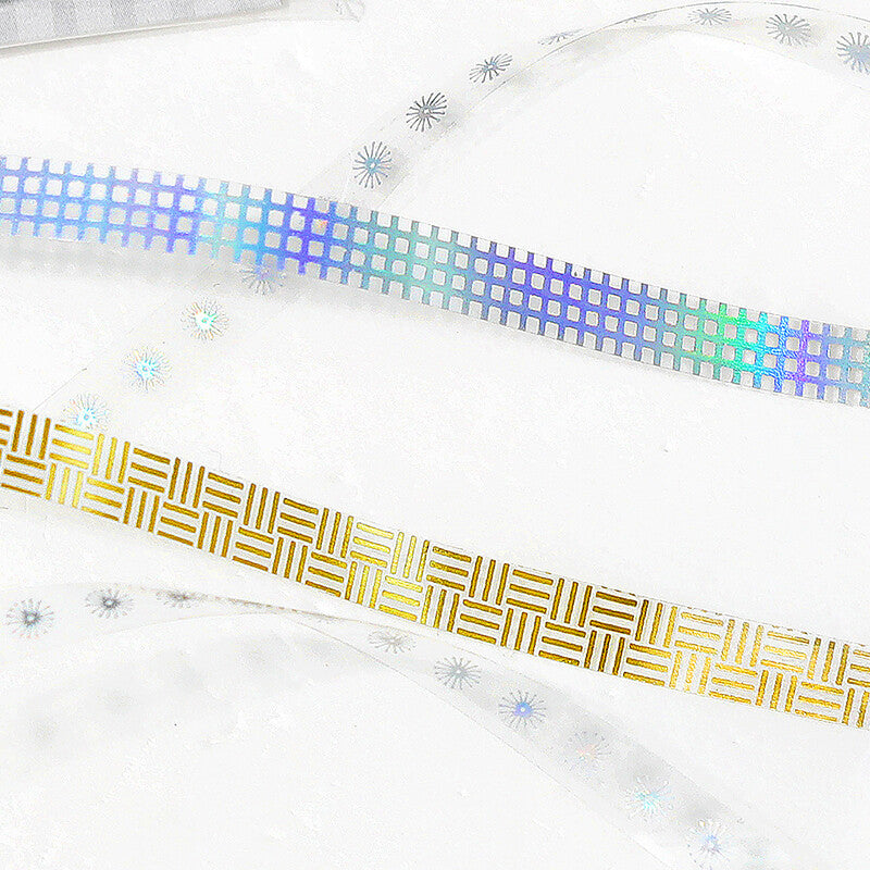 Holographic Foiled Pattern Clear PET Tape