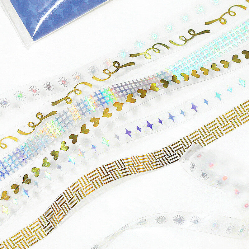 Holographic Foiled Pattern Clear PET Tape