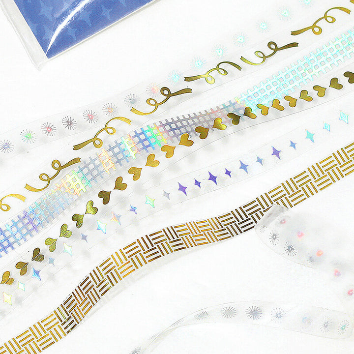 Holographic Foiled Pattern Clear PET Tape