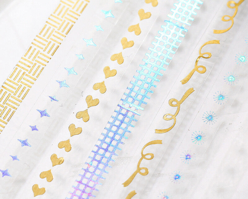 Holographic Foiled Pattern Clear PET Tape