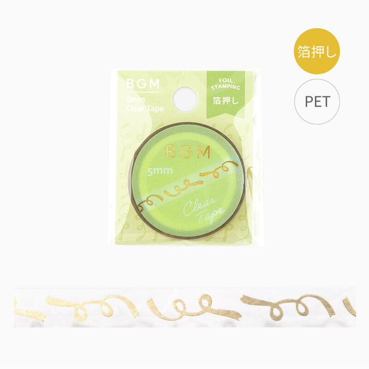 Holographic Foiled Pattern Clear PET Tape