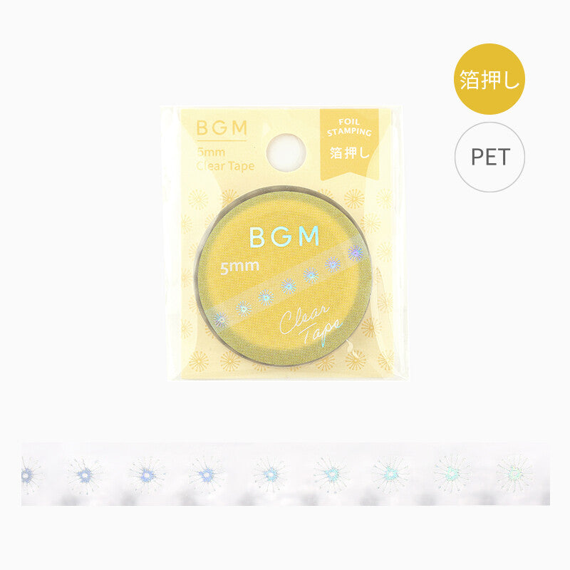 Holographic Foiled Pattern Clear PET Tape