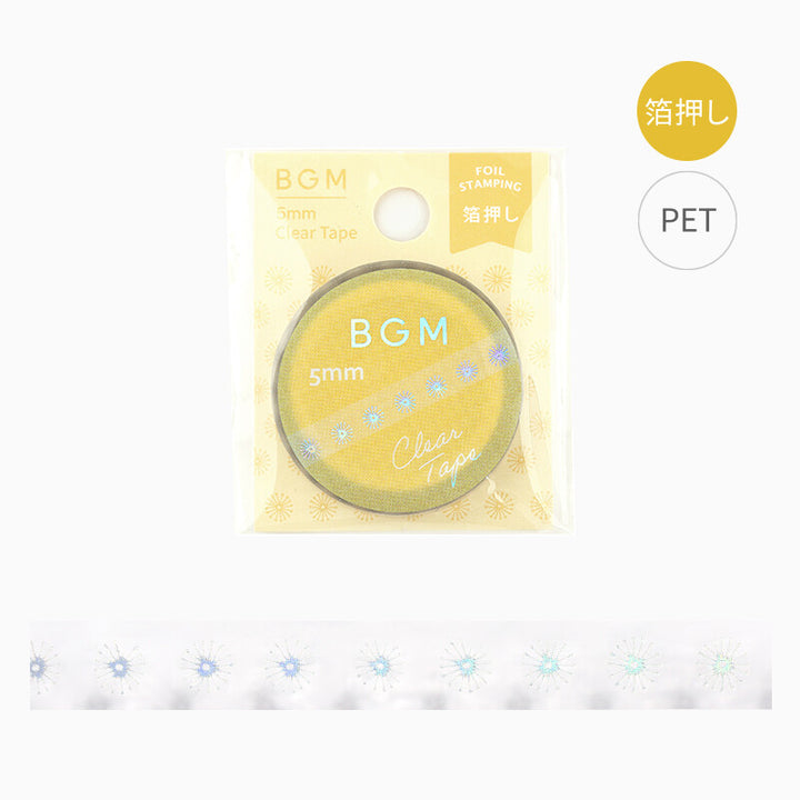 Holographic Foiled Pattern Clear PET Tape