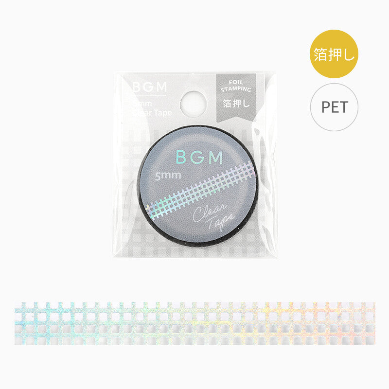 Holographic Foiled Pattern Clear PET Tape