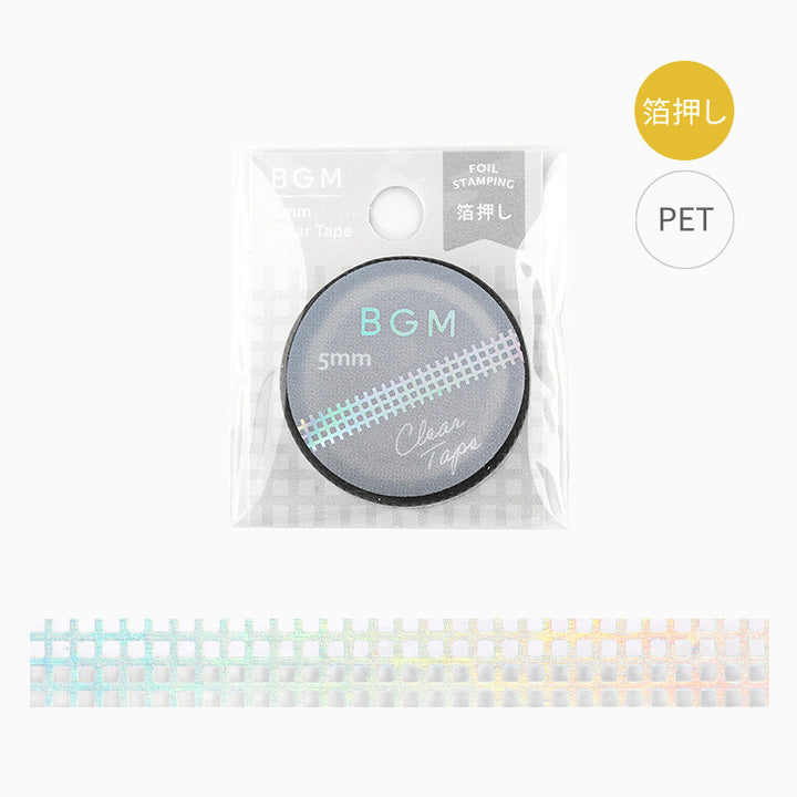 Holographic Foiled Pattern Clear PET Tape