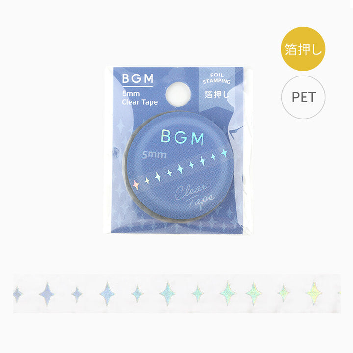 Holographic Foiled Pattern Clear PET Tape