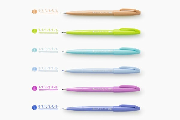 Brush Touch Sign Pen 6 Pack