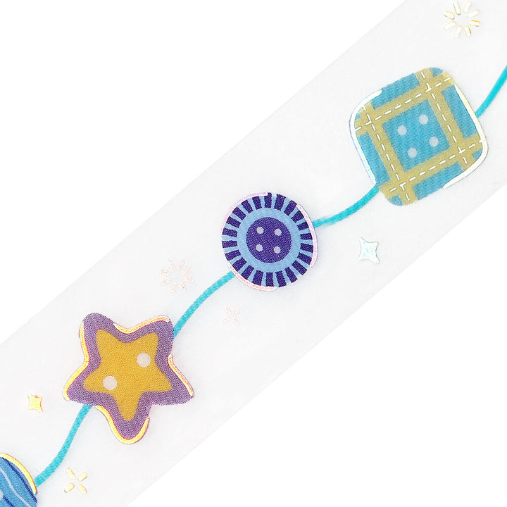 Foiled Button PET Tape