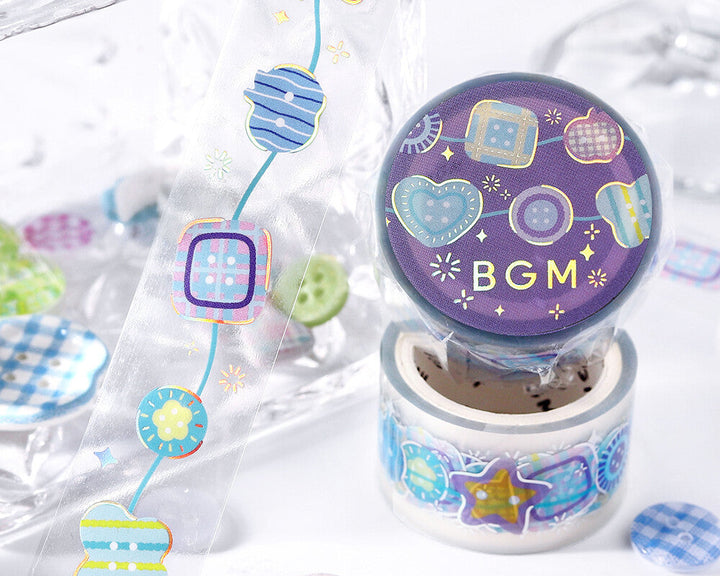 Foiled Button PET Tape
