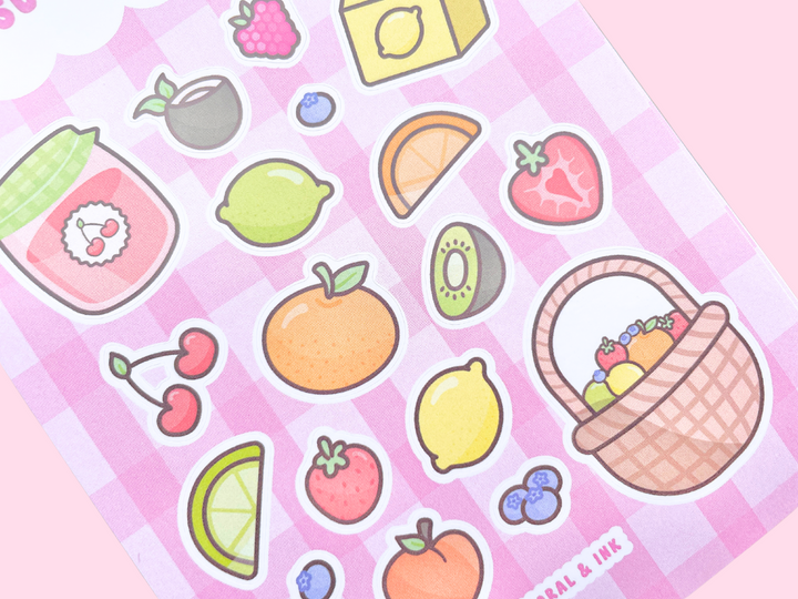 Summer Fruit Sticker Sheet