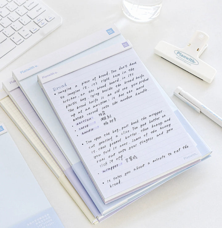 B5 Perforated Coloured Paper Notepad