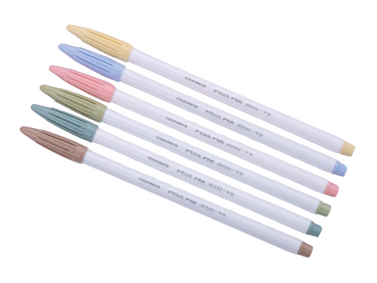 Monami Plus 3000 Set of 6 Marker Pens