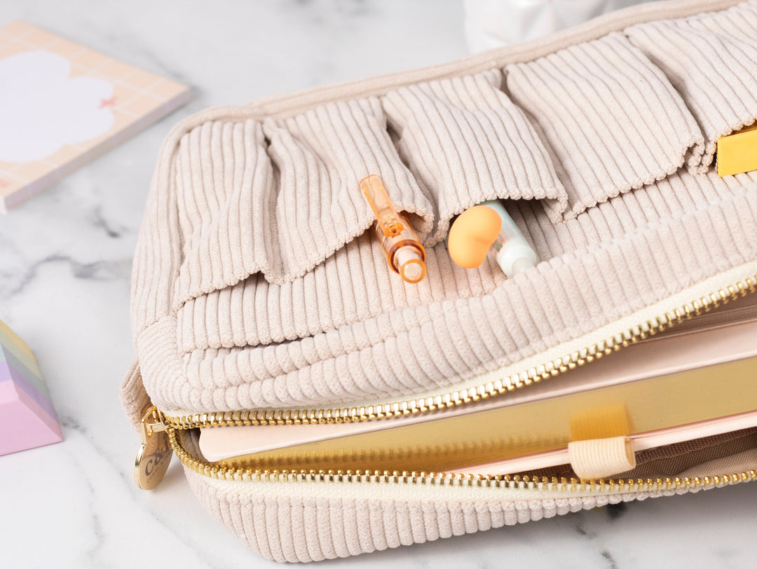 Organisation Stationery Pouch Oatmeal