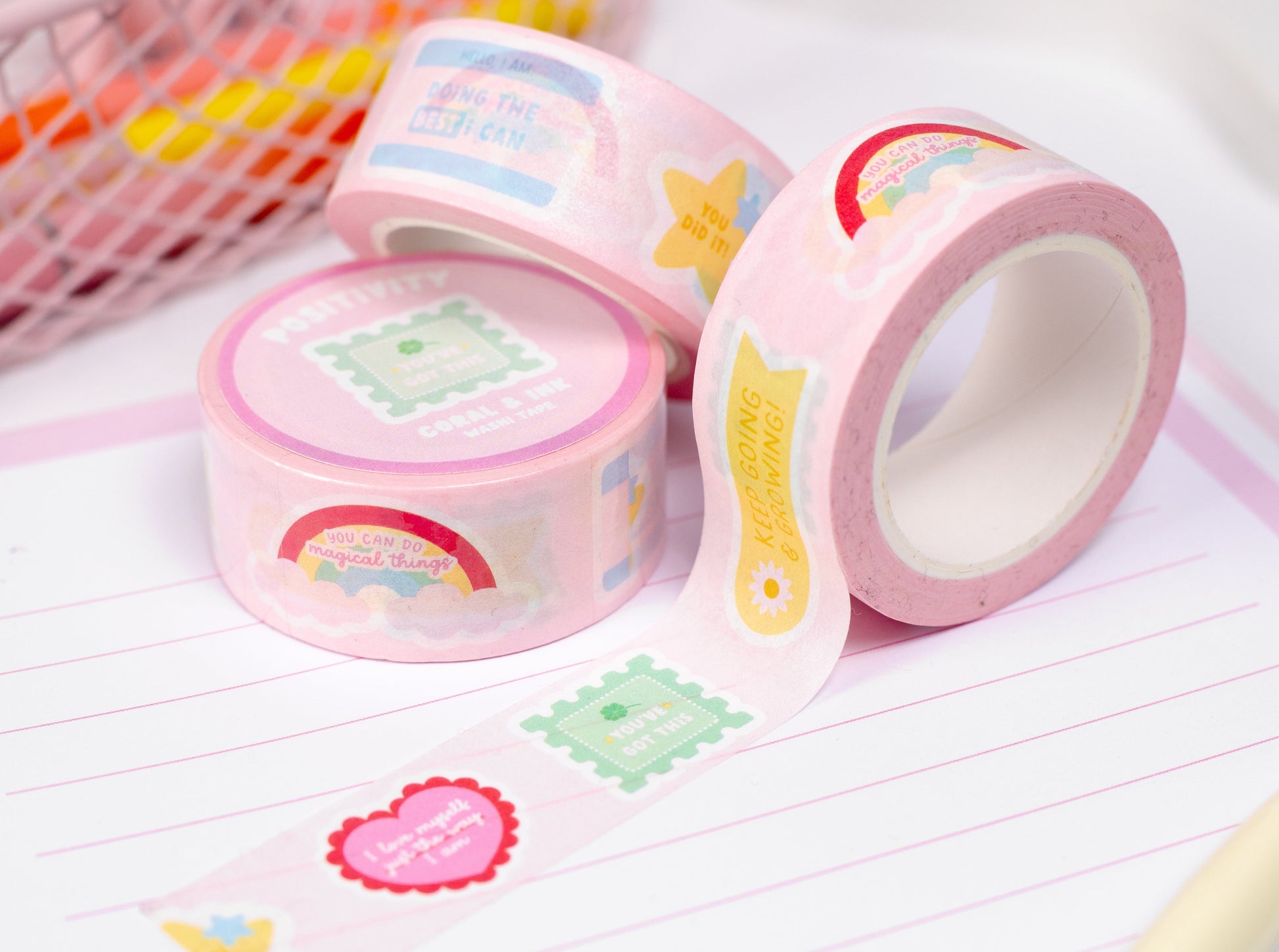 Positive Quotes Washi Tape