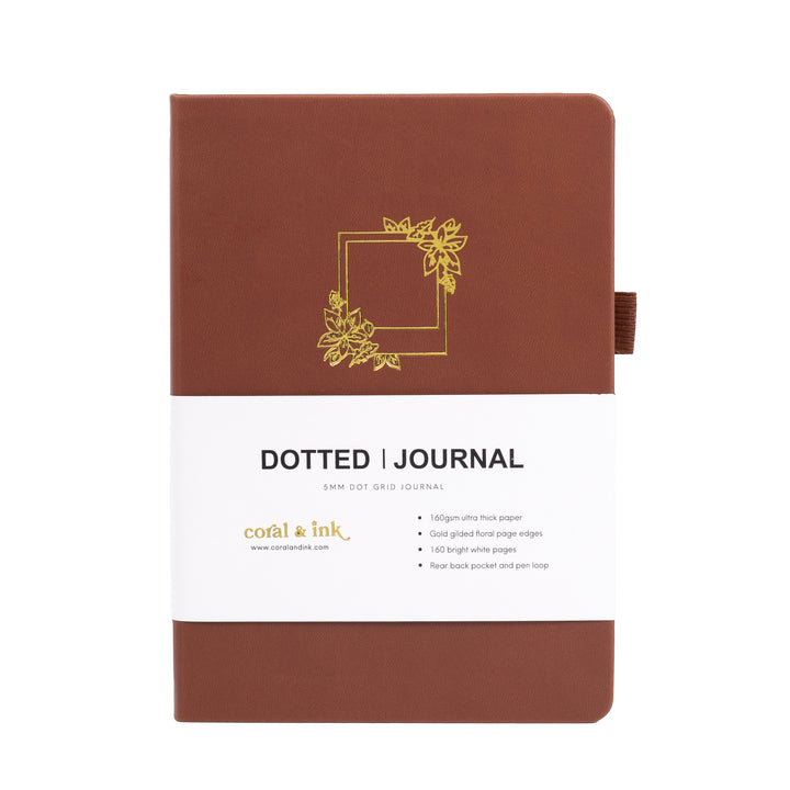 Autumn Leaves A5 Dot Grid Journal