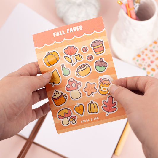 Fall Faves Sticker Sheet