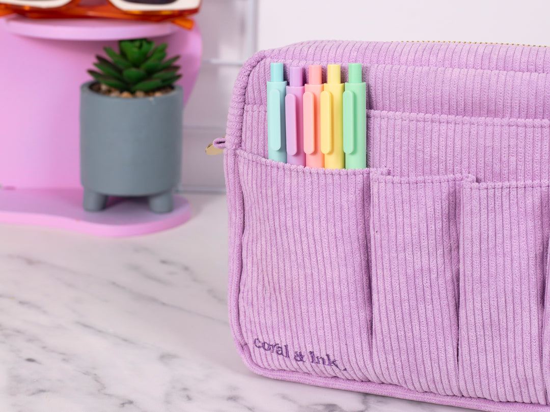 Organisation Stationery Pouch Lilac