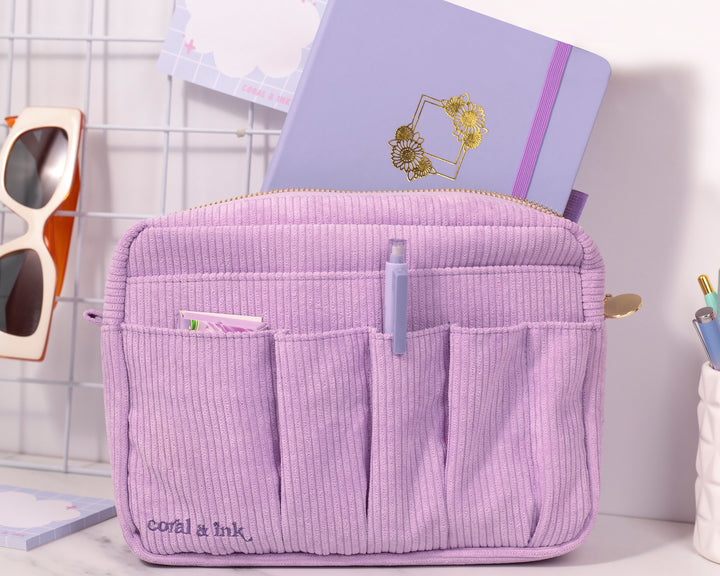 Organisation Stationery Pouch Lilac