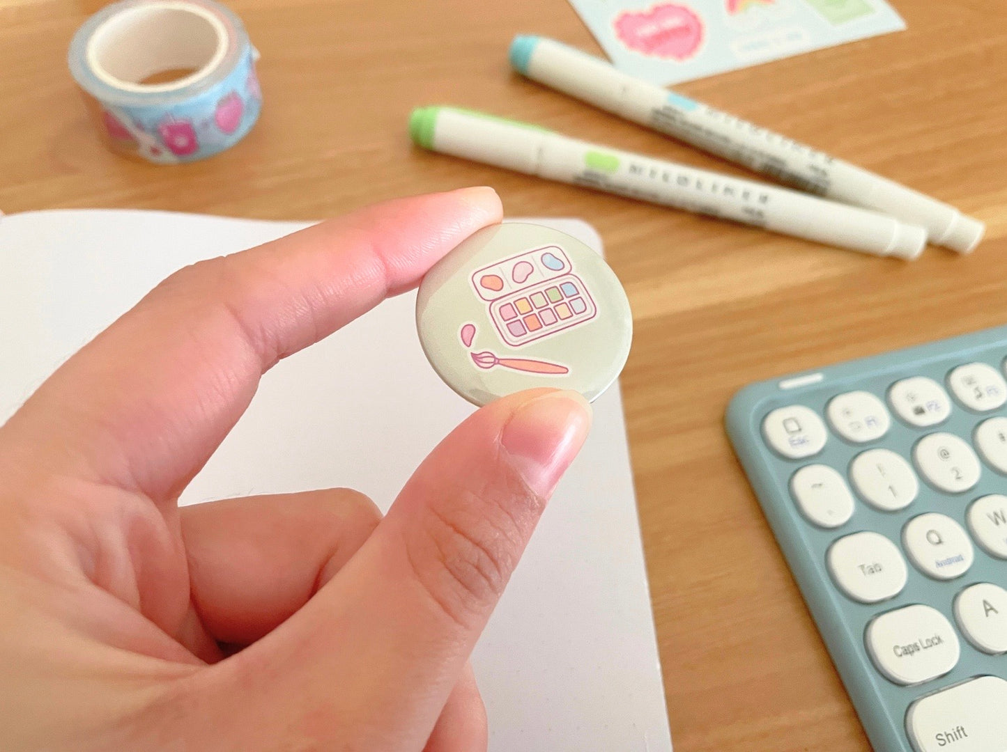 Stationery Essentials Mini Button Badges
