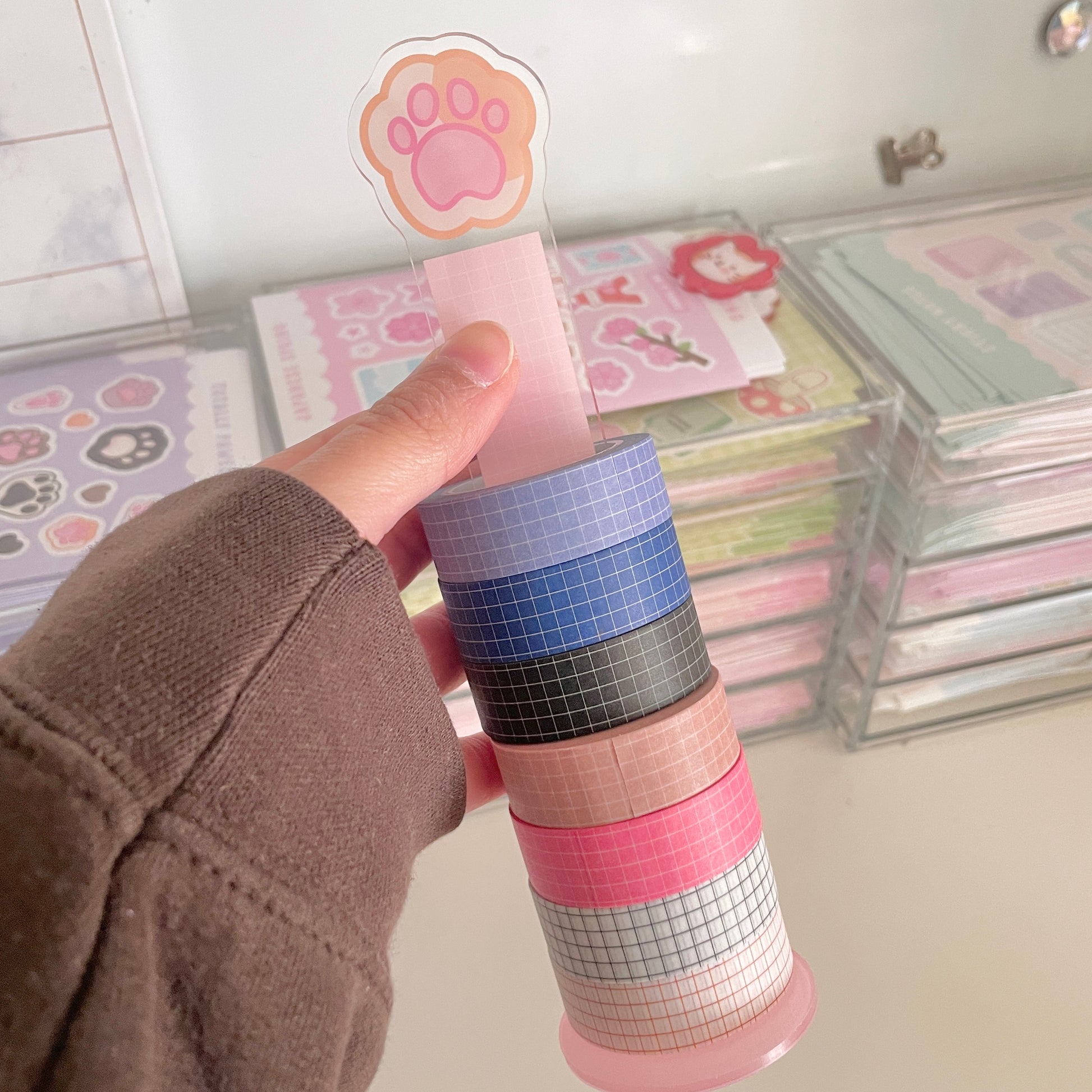 Grid Washi Tape with stand