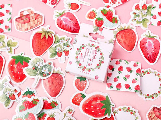 Strawberry Sticker Box