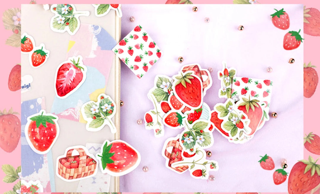 Strawberry Sticker Box