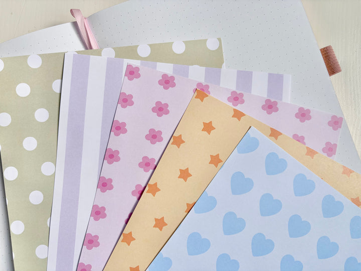 Pastel A5 Crafting Paper Pack