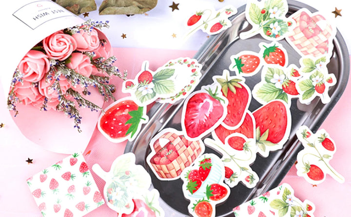 Strawberry Sticker Box